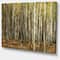 Designart - Green Fall Forest with Thick Trees - Forest Canvas Art Print